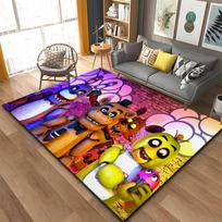 3D FNAF Five nights At Freddys Pattern Rug Large Area Carpet for Living Room Kid Bedroom Sofa Kitchen Decorate Non slip Mat Gift 40cm x 60cm