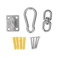 7 Pcs Heavy Duty Sun Shade Sail Fixing Stainless Steel Hammock Hooks  Yoga Swing Hanging Hardware Kit