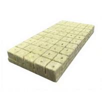 50Pcs Rock Wool Planting Cubes Mineral Fiber Plant Growing Cubes Absorbent Breathable Grow Sponges for Seedlings Hydroponics Soilless Cultivation 50pcs