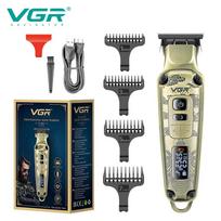 VGR V-901 Hair Trimmer Cordless Professional Barber Hair Cutting Machine Electric Hair Clipper Digital Display Trimmer Oil Head Clipper for Men auksas