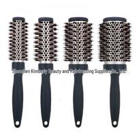Ceramic Pig Bristle Heat-Resistant Round Hairbrush for Curling 25#