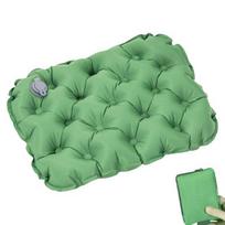 Inflatable Seat Cushion Waterproof Wear-Resistant Support Airplane Deflate Comfortable Air Quick Inflate Car Seat Pad žalia