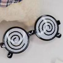 Novelty Rotating Eyeball Glasses Fun Party Accessory Plastic Frame Movable Eyes Optical Illusion Eyewear for Costume Events One Size juoda