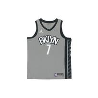 Air Jordan NBA Sports Basketball Vest 2020 Season Brooklyn Nets Durant 7 Jersey Gray Men's CV9469-005 S