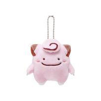 Official Genuine Plush Keychain Ditto Transform Series Pikachu Clefairy Bulbasaur Charmander Squirtle ACG Pendant Goods Official Genuine white