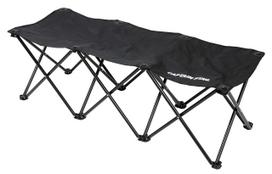CAPTAIN STAG Compact Bench Gracia Chair, 3-seater, Black, UC-1679