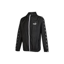PUMA Logo Print Zip-Up Hooded Casual Jacket Men Jackets Black 849499-01 M