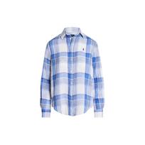 Polo Ralph Lauren SS24 Plaid Point Collar Single-Breasted Long Sleeve Shirt Women shirts Multicolor WMPOSHTNDO20517-100 XS