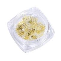 Yousheng 90Pcs/Set Nail Flake Snowflake Effect Non-Fading ABS Gold Color Art Decoration Mixed DIY Christmas Sequins for Manicure