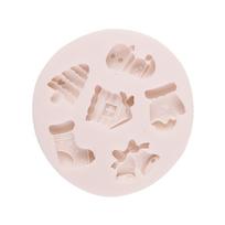 Christmas Santa Silicone Molds Fondant Fondant Cake Molds Making Pastry Chocolate Molds Baking Decorating Tool Nonstick B balta
