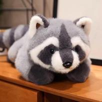 Mažas meškėnas pliušinis lėlė Pilka raudonoji panda lėlė žaislas gyvūnas skudurinis lėlė gimtadienio dovana 30cm gray