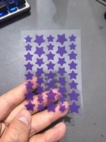 Hydrocolloid Acne Patches: Waterproof, Sweatproof, Cute Star Shape, Concealing, Portable Skin Treatment PE Material purple