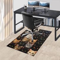 Mielas kačiuko temos kėdės kilimėlis, biuro kilimas, didelis kilimas namų dekoravimui, sofos kilimas, biuro grindų danga, dovana, tinkamas miegamajam, svetainei 60cm by 90cm