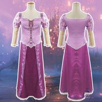 Rapunzel Cosplay Kostiumas Ilgaplaukės Princesės Cosplay Apranga Helovino Princesės Suknelė Rapunzel Princess Dress XXL pink