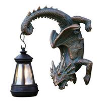Dragon Tree Hugger Solar Lantern Resin Fantasy Dragon Garden Statue for Gothic Tree Wall Fence Decor Gifts for Women Mom