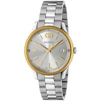 Gucci YA1264233 G-Timeless Sidabrinis ciferblatas Unisex laikrodis 38mm sidabras