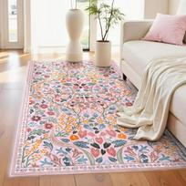 Bohemian Floral Area Rugs Plants Anti-slip Floor Mat Carpet for Bedroom Kitchen Living Room Indoor Entrance Doormat Gifts 40x60cm