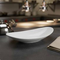 BoatShaped Serving Dish Ceramic Look Boat Shaped Tray ShatterResistant Oval Melamine Plate