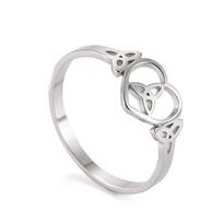 Dawapara Witch Knot Ring for Women Stainless Steel Celtis Knot Ring Witchcraft Amulet Wiccan Jewelry Valentine's Day Gift 7