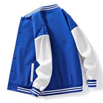 New Autumn and Winter Baseball Uniform Black Jacket Men's Coat Loose Neutral Simple Men's Clothing S