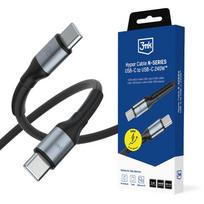 3mk Hyper Cable N-SERIES USB-C / USB-C 1m PD 3.0 QC 3.0 48V / 5A 240W - black