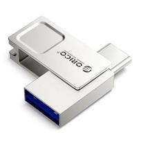 Orico U301 128GB USB-A USB-C USB 3.2 Gen 1 Pendrive - Silver