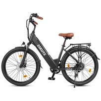 Elektrinis dviratis ESKUTE 250W Variklis 36V 13AH Miesto Komutuotojas Elektrinis Dviratis Didžiausias Greitis 25Km/h 7 Greičiai Keliamoji Galia 120Kg 26  Padanga C100 Plus No Accelerator juoda