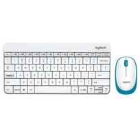 Logitech MK245 Nano Wireless Keyboard and Mouse Combo balta