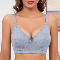Didelio dydžio liemenėlė moterims Push Up Bras Underwire liemenėlė nėriniuota gėlėta plona taurė Seksualus moteriškas apatinis trikotažas EF taurė 36E