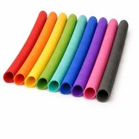KNK Rubber Cricket Bat Grips Shock Extra Cushioning for Soft Feel Slip Textured Grip for Better Leather & Tennis Ball Play (Multicolor Pack Of 9)