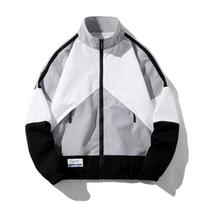 Men's Color Block Sports Casual Jacket – Spring/Autumn Style 2XL