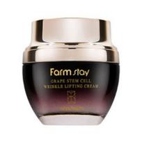 Farmstay Vynuogių kamieninių ląstelių raukšles mažinantis kremas 50ml – Stangrinantis anti-senėjimo drėkinamasis veido kremas K-Beauty