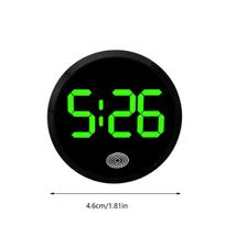 Car Clock Round Automotive Digital Clock Led Luminous Display Automotive Watch For Road Trip Long Travel Mini Digital Clock