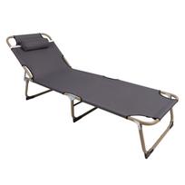 Camping Cots with Pillow Alloy Waterproof Comfortable Adjustable Sleeping Bed Cot for Camping Pool Beach Terrace