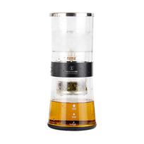 Jiaqi Mini Ice Drip Cold Brew Coffee Maker with Internal Adjustment, 500ml juoda spalva