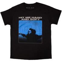 Billie Eilish Unisex Suaugusiųjų Hit Me Hard And Soft Marškinėliai su spaudiniu ant nugaros S juoda