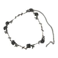 Gothic Rose Flower Thorns Choker for Woman Girls Fashion Hip Hop Punk Jewelry Accessories Elegant Rose Necklace Gifts for Her