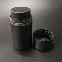 Talko pudros buteliukas-sietelis 80 ml nešiojamas tuščias talko pudros buteliukas onesize black