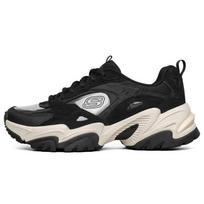Skechers Stamina V2 Patogūs Madingi Vidutinio Aukščio Tėčio Batai Moteriškas Sportbačio Modelis Juodas 896011-BLK 36