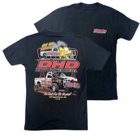 Dirty Hooker Diesel T Shirt 2 Sides, Black Pulling Truck Fire Graphic Racing App XL