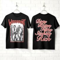 Warrant Dirty Rotten Filthy Stinking Rich Band Men's T Shirt M