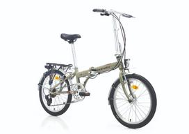 Miesto / sulankstomas dviratis TopVelo Corelli JUST 2.0 (Ratų dydis: 20, Rėmo dydis: 16) Matinės žalios spalvos