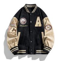 Baseball Jacket Men Fashion Embroidered Jackets Coats High Street Outwear Man Bomber Jacket Hip Hop XXXL