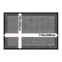 Lauko kilimas su dvigubu rėmeliu, 79 * 118 colių / 200 * 300 cm