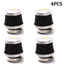 Universal 4x 28mm Motorcycle ATV Scooter Air Intake Filter Cleaner + Mount Clamp