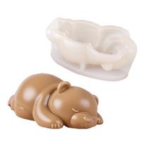 Lovely Bear Baking Molds Heat Resistant Food Grades Silicone For Dessert Puddings Ice Cubes Making 1