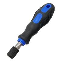 Compact Screwdriver Bit Metal & Plastic Self Screwdriver Holding Tool PP Handle 1/4 /6.35mm Quick Release Handle Tool mėlyna