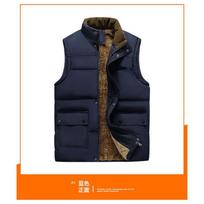 Winter Men's Vest Cotton Coat Large Size Jacket Warm Workwear Style Retro Plus Velvet Thickened Sleeveless Waistcoat L