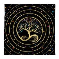 Square Flannelette Tarot Altar Cloth Board Game Pad Astrological Pad Table Cover C 50x50cm