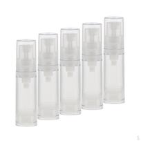 5 Pcs. Refillable Airless Spray Bottle Pump for Travel 5ml
